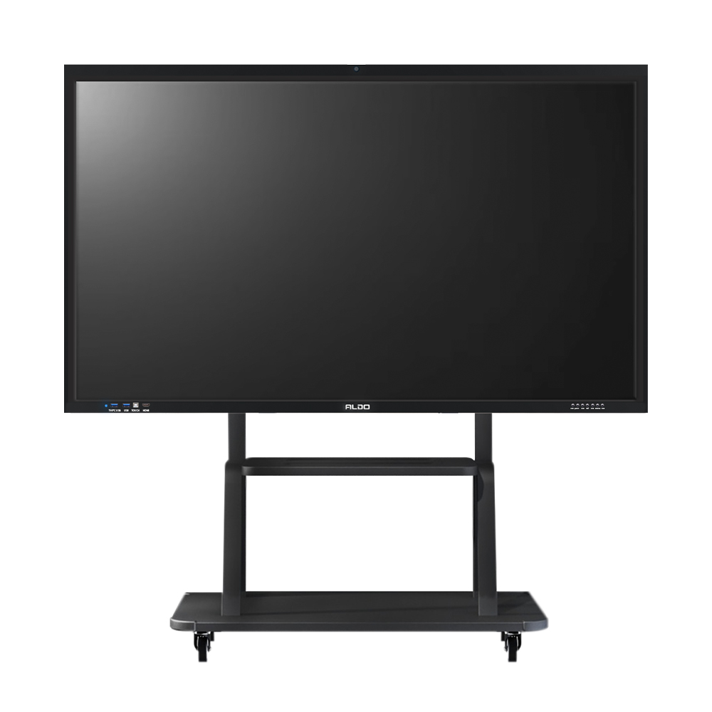 Interactive Flat Panel ALDO 75 Inch Smart Board + Bracket Standing Roda